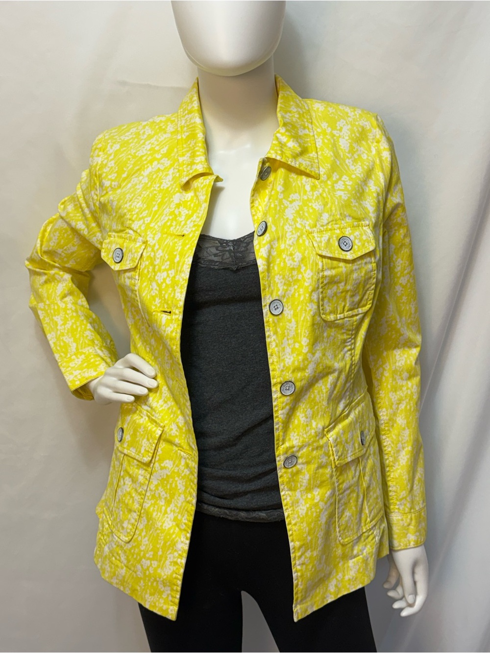 CAbi Field of Daisies Utility Field Jacket